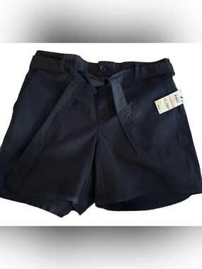NWT Style & Co High Waist Shorts “Industrial Blue” (Deep Navy) - Size 10
